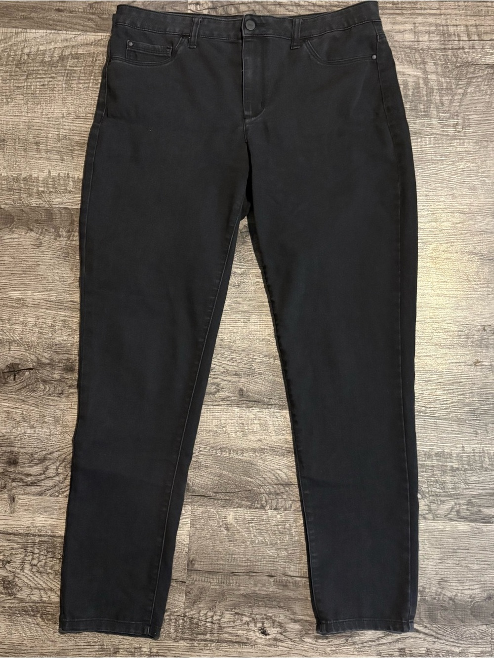Jones New York Essex Jeans Women’s 14 Black Skinny Denim
